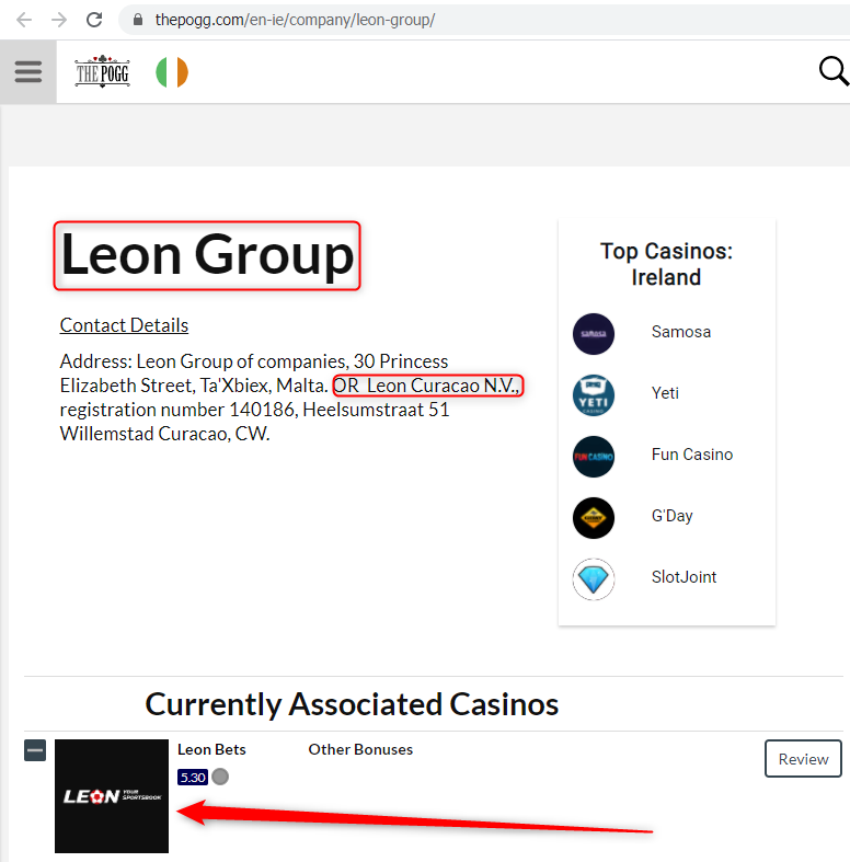 Leonbets Leon Leon Group